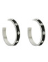 Kurt Geiger Обици Enamel Eagle Lg Hoops 9400805429 Черен - Pepit.bg
