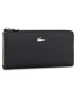 Lacoste Голям дамски портфейл Slim Zip Wallet NF2780DC Черен - Pepit.bg