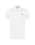 Lacoste Тениска с яка и копчета PH4012 Бял Slim Fit - Pepit.bg