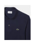 Lacoste Тениска с яка и копчета PH4013 Тъмносин Regular Fit - Pepit.bg