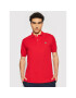 Lacoste Тениска с яка и копчета L1212 Червен Classic Fit - Pepit.bg