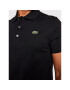 Lacoste Тениска с яка и копчета YH4801 Черен Slim Fit - Pepit.bg