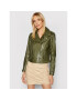LaMarque Кожено яке Donna 21 Зелен Tailored Fit - Pepit.bg