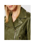 LaMarque Кожено яке Donna 21 Зелен Tailored Fit - Pepit.bg