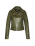 LaMarque Кожено яке Donna 21 Зелен Tailored Fit - Pepit.bg
