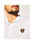 Lamborghini Тениска с яка и копчета B3XVB7TR Бял Regular Fit - Pepit.bg