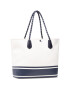 Lauren Ralph Lauren Дамска чанта Hutton 35 Tote Large Natural 431832617001 Бял - Pepit.bg