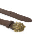 Lauren Ralph Lauren Дамски колан Crest Belt 412883719001 Кафяв - Pepit.bg