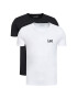 Lee Комплект 2 тишъртки Crew Neck Graphic L65RAIKW Бял Slim Fit - Pepit.bg