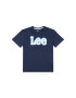 Lee Тишърт Large Puff Print 0138 Тъмносин Regular Fit - Pepit.bg