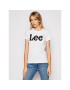 Lee Тишърт Logo Tee L42UER12 Бял Regular Fit - Pepit.bg