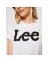 Lee Тишърт Logo Tee L42UER12 Бял Regular Fit - Pepit.bg