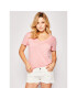 Lee Тишърт V Neck Tee L41JENNL Розов Regular Fit - Pepit.bg