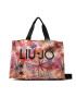 Liu Jo Дамска чанта L Tote Printed Canvas 2A3113 T5204 Розов - Pepit.bg