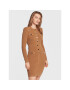 Liu Jo Плетена рокля CF2185 MS99E Кафяв Slim Fit - Pepit.bg