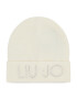 Liu Jo Шапка Beanie Logo Strass 2F1001 M0300 Бял - Pepit.bg