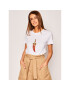 Liu Jo Тишърт CA0199 J5884 Бял Regular Fit - Pepit.bg
