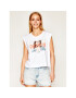 Liu Jo Тишърт FA0146 J5703 Бял Oversize - Pepit.bg