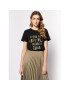 Liu Jo Тишърт WA0367 J5003 Черен Regular Fit - Pepit.bg