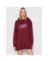 Local Heroes Плетена рокля Spoiled Hoodie AW21D0019 Бордо Oversize - Pepit.bg