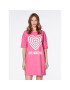 LOVE MOSCHINO Ежедневна рокля W592338M 3876 Розов Relaxed Fit - Pepit.bg