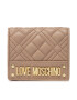 LOVE MOSCHINO Малък дамски портфейл JC5601PP0FLA0209 Бежов - Pepit.bg