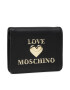 LOVE MOSCHINO Малък дамски портфейл JC5625PP1DLF0000 Черен - Pepit.bg