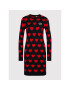 LOVE MOSCHINO Плетена рокля WS63R11XA115 Черен Regular Fit - Pepit.bg