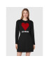 LOVE MOSCHINO Плетена рокля WD0501E 2388 Черен Regular Fit - Pepit.bg