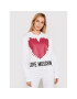 LOVE MOSCHINO Суитшърт W630643M 4282 Бял Regular Fit - Pepit.bg