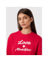 LOVE MOSCHINO Суитшърт W630652M 4055 Червен Regular Fit - Pepit.bg