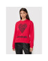 LOVE MOSCHINO Суитшърт W630654M 4055 Червен Regular Fit - Pepit.bg