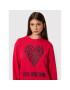 LOVE MOSCHINO Суитшърт W630654M 4055 Червен Regular Fit - Pepit.bg