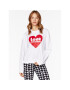 LOVE MOSCHINO Суитшърт W630657E 2246 Бял Relaxed Fit - Pepit.bg