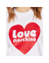 LOVE MOSCHINO Суитшърт W630657E 2246 Бял Relaxed Fit - Pepit.bg