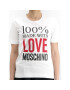 LOVE MOSCHINO Тишърт W4F151IM3517 Бял Regular Fit - Pepit.bg