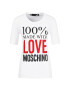 LOVE MOSCHINO Тишърт W4F151IM3517 Бял Regular Fit - Pepit.bg