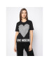 LOVE MOSCHINO Тишърт W4F152CM 3876 Черен Regular Fit - Pepit.bg