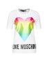 LOVE MOSCHINO Тишърт W4F152TM 3876 Бял Regular Fit - Pepit.bg