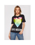 LOVE MOSCHINO Тишърт W4F152TM 3876 Черен Regular Fit - Pepit.bg