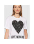 LOVE MOSCHINO Тишърт W4F153FE 1951 Бял Regular Fit - Pepit.bg