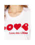 LOVE MOSCHINO Тишърт W4F154BM 3876 Бял Relaxed Fit - Pepit.bg
