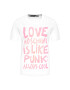 LOVE MOSCHINO Тишърт W4H0610M 3876 Бял Regular Fit - Pepit.bg