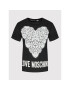 LOVE MOSCHINO Тишърт W4H0619M 3876 Черен Regular Fit - Pepit.bg