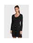 Luisa Spagnoli Плетена рокля Monolite 0576603 Черен Regular Fit - Pepit.bg