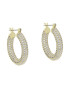 Luv AJ Обици Pave Baby Amalfi Hoops PH18-PBAH-G Златист - Pepit.bg