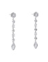 Luv AJ Обици Stellar Bezel Drop Studs HOL22-E-SBDRS-S Сребрист - Pepit.bg