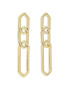 Luv AJ Обици The Slash Chain Studs FW22-E-SCS-G Златист - Pepit.bg