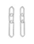 Luv AJ Обици The Slash Chain Studs FW22-E-SCS-S Сребрист - Pepit.bg