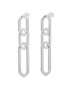 Luv AJ Обици The Slash Chain Studs FW22-E-SCS-S Сребрист - Pepit.bg